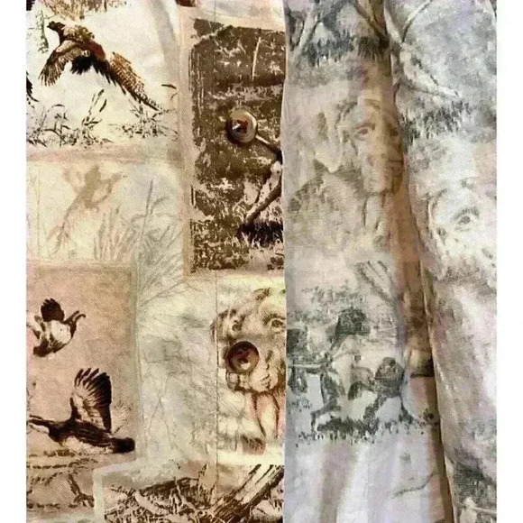 Northern River Sz L‎ Button Down Shirt Bird Dogs Hunting - Picture 11 of 16